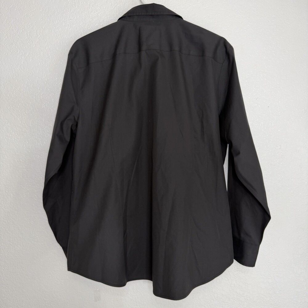 The Shirt Jet Set Icon Shirt Rochelle Behrens LARGE Black Button Up Minimalist - Picture 2 of 9